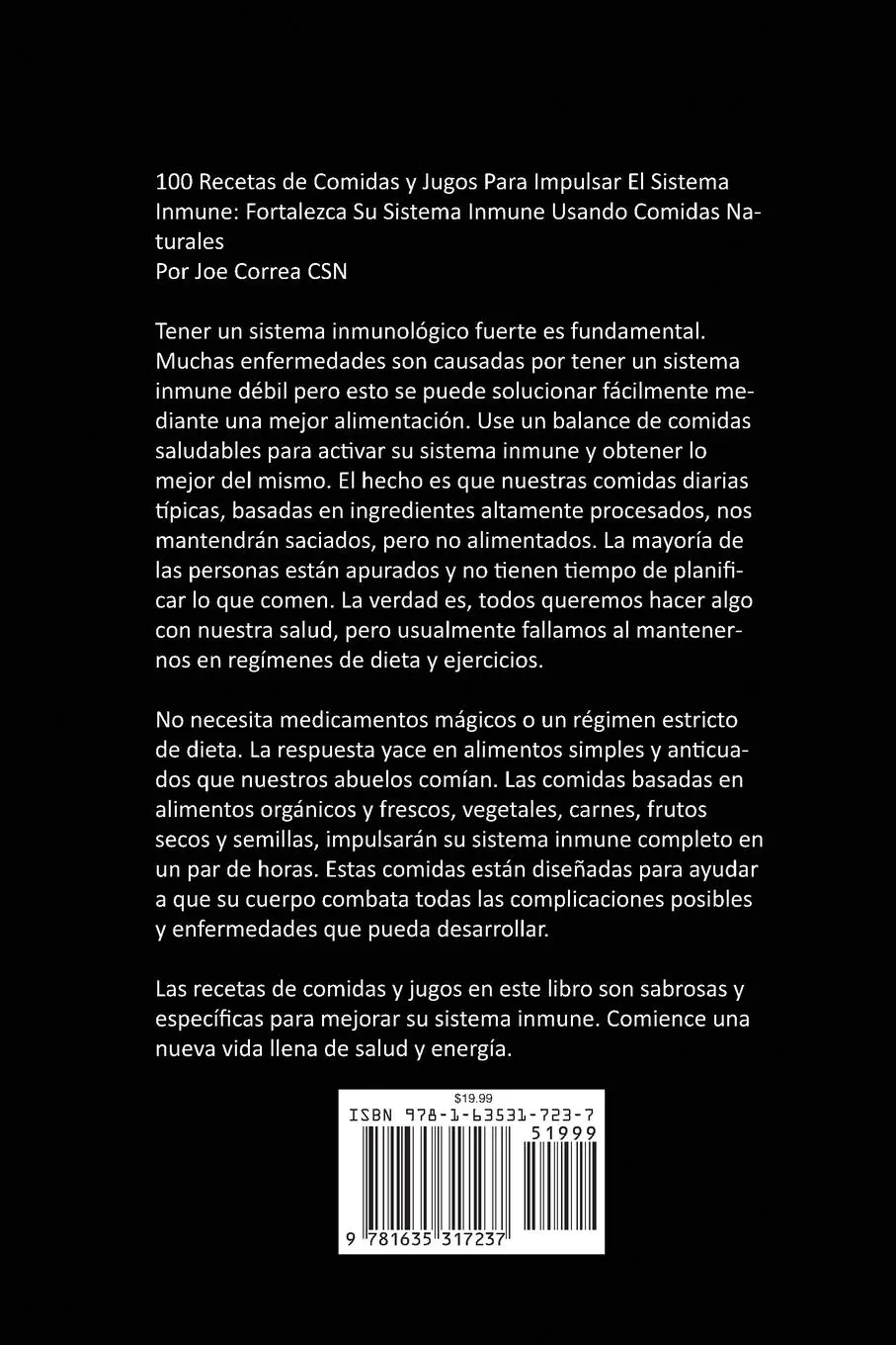 Rückseite: 9781635317237 | 100 Recetas de Comidas y Jugos Para Impulsar El Sistema Inmune | Buch
