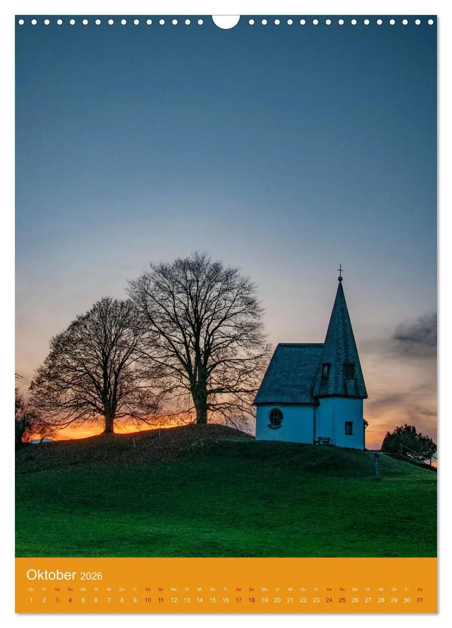 Bild: 9783516317237 | Malerische Kirchen und Kapellen (Wandkalender 2026 DIN A3 hoch),...