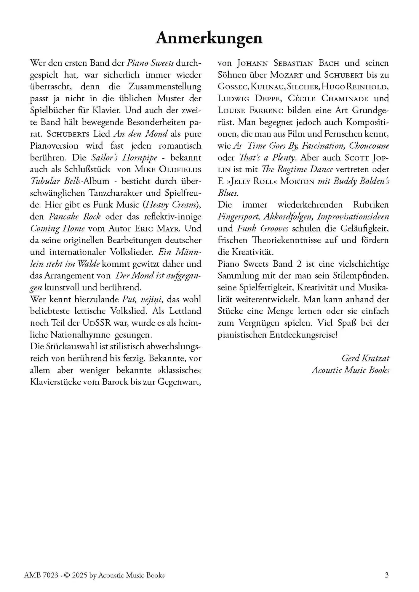 Bild: 9783869477237 | Piano Sweets. Band 2. Das besondere Spielbuch. | Eric Mayr | Buch