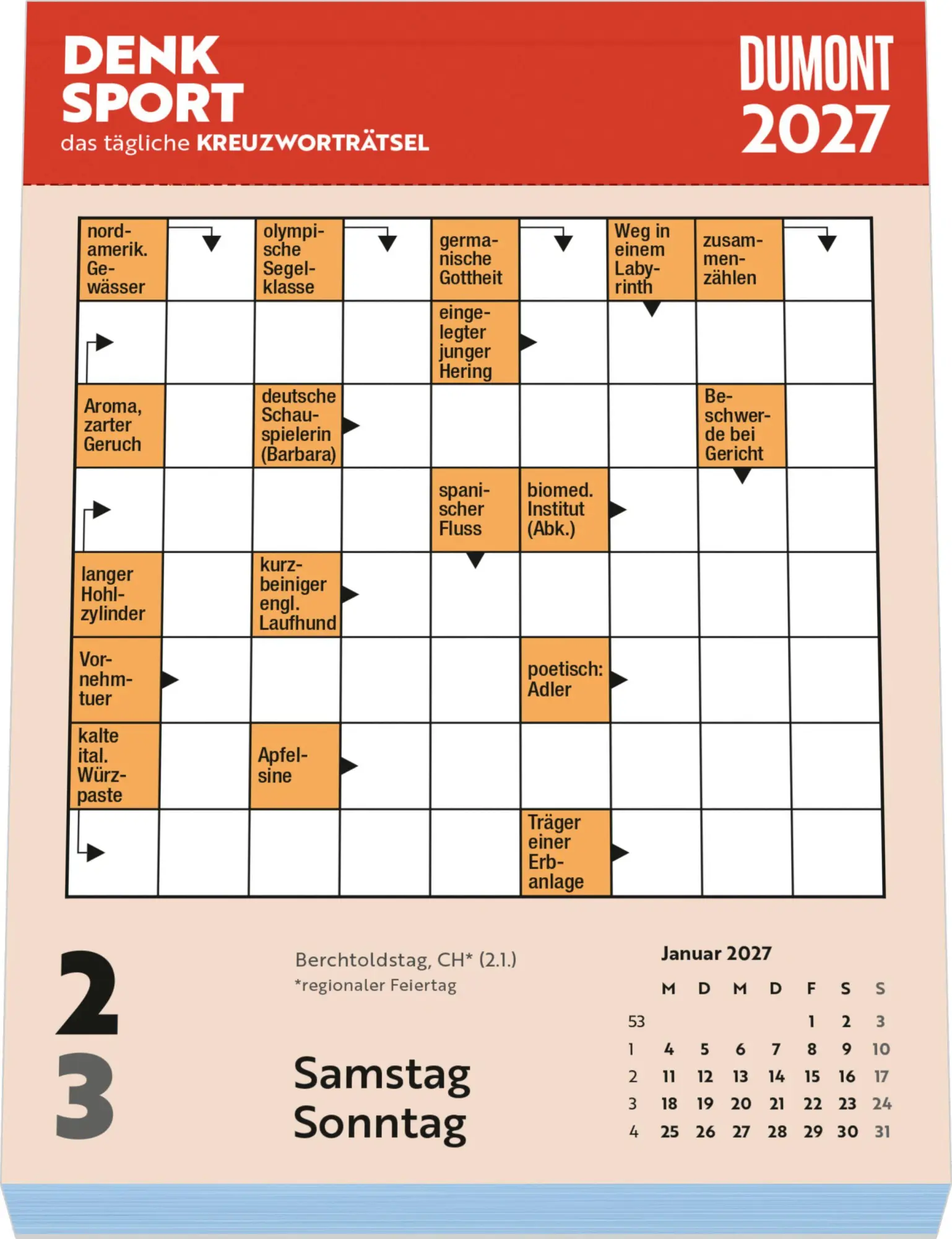 Bild: 4069095017337 | Kreuzworträtsel 2027 | Neumann Verlage GmbH &amp; Co KG | Kalender | 2027