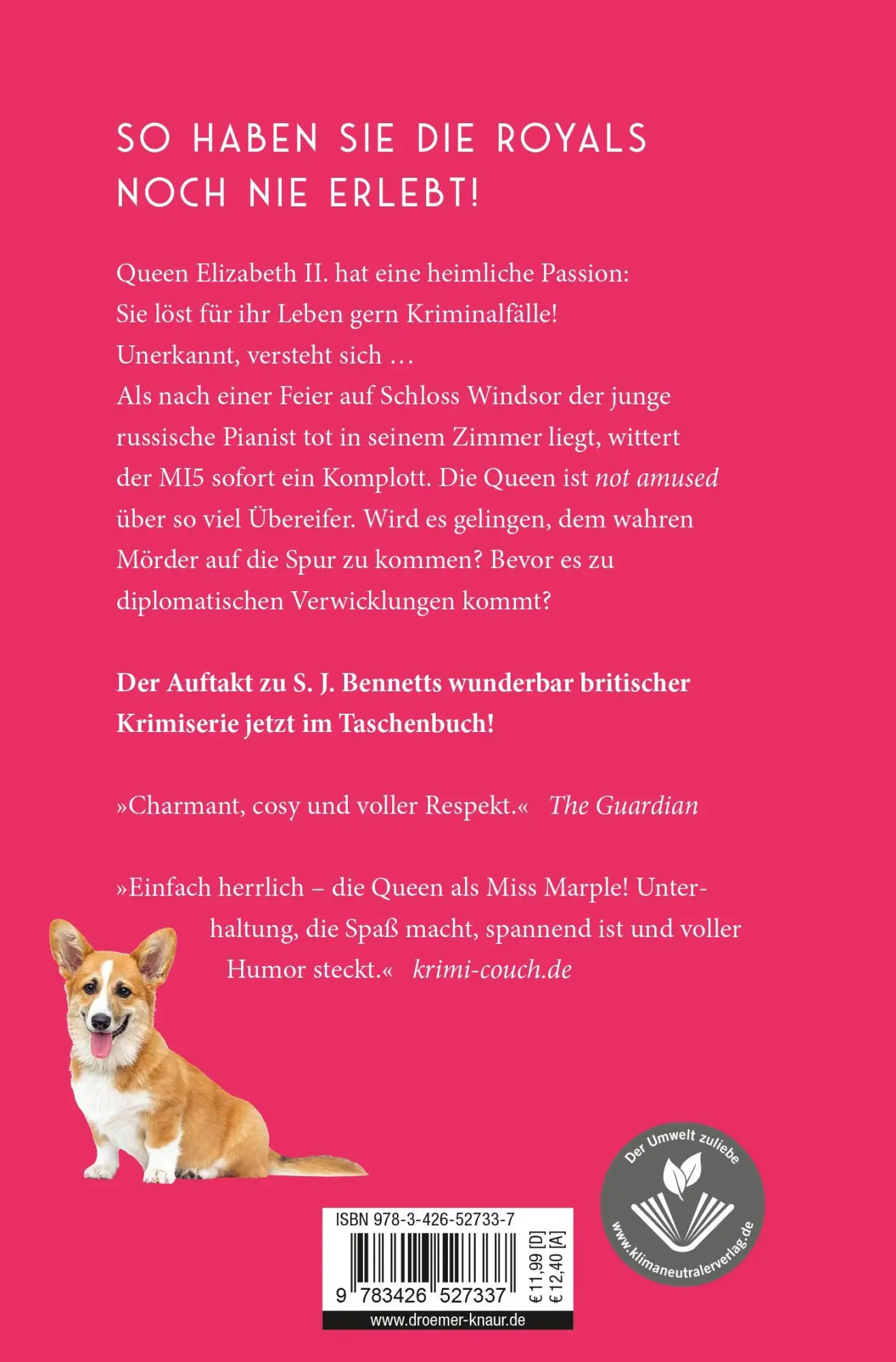 Rückseite: 9783426527337 | Das Windsor-Komplott | Ein-Queen-Elizabeth-Krimi | S. J. Bennett