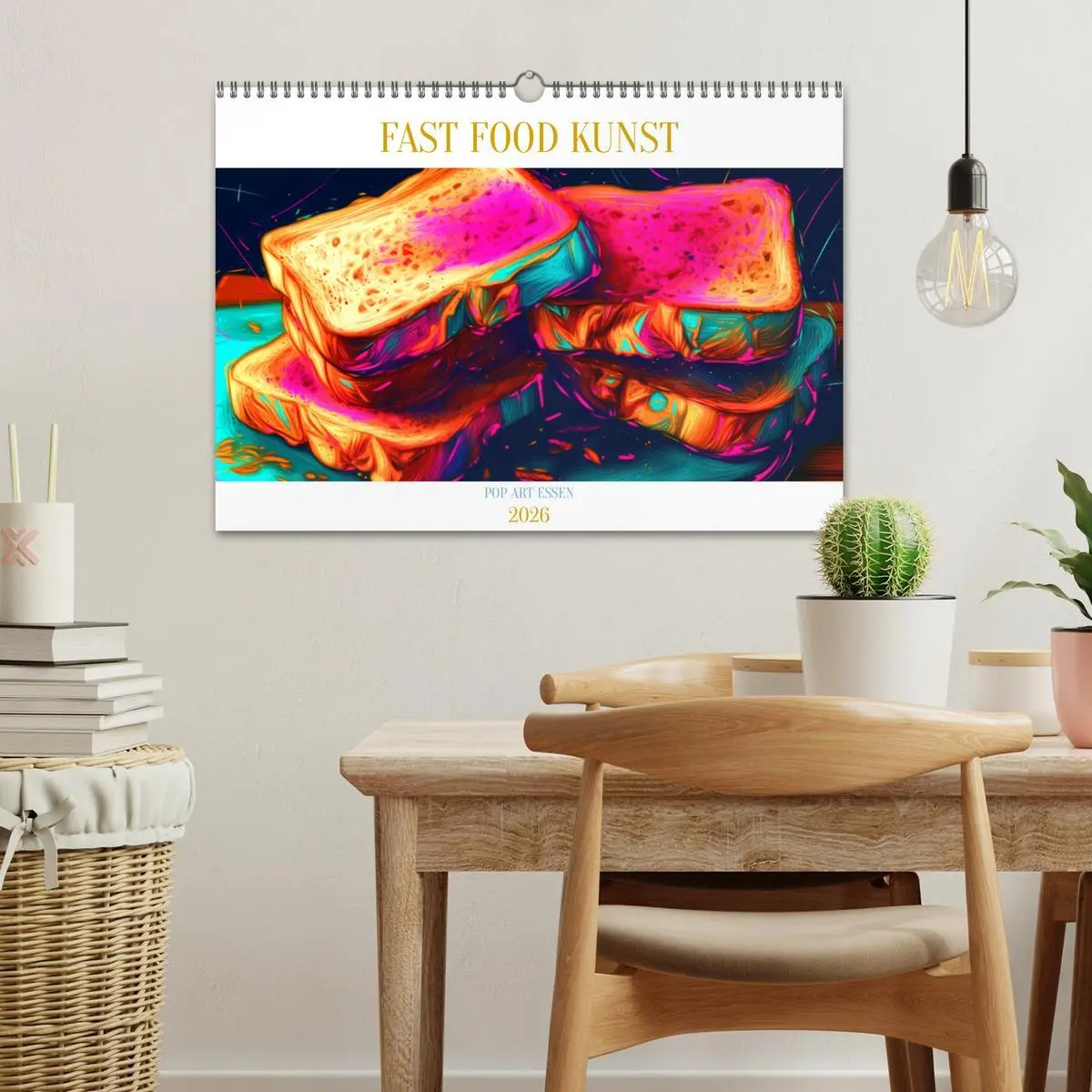 Bild: 9783457527337 | FAST FOOD KUNST (Wandkalender 2026 DIN A3 quer), CALVENDO...