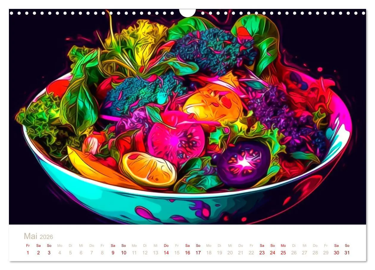 Bild: 9783457527337 | FAST FOOD KUNST (Wandkalender 2026 DIN A3 quer), CALVENDO...