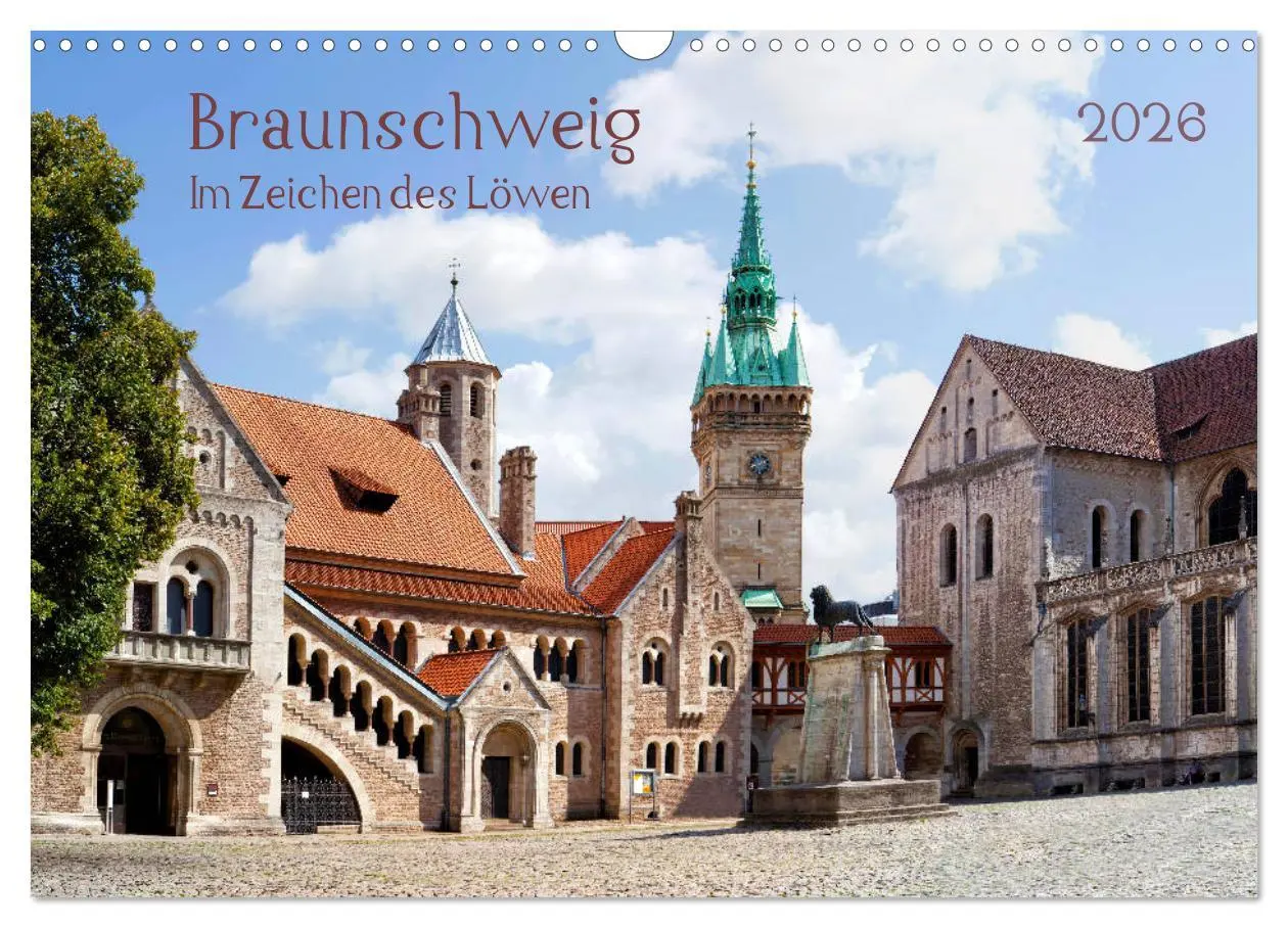Cover: 9783457767337 | Braunschweig Im Zeichen des Löwen (Wandkalender 2026 DIN A3 quer),...