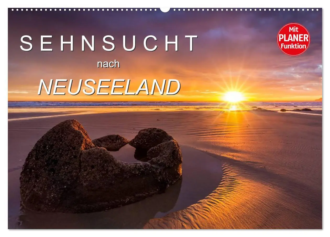 Cover: 9783457907337 | Sehnsucht nach Neuseeland (Wandkalender 2026 DIN A2 quer), CALVENDO...