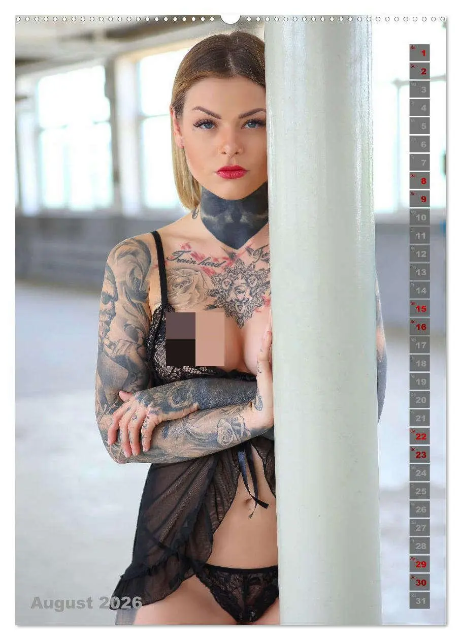 Bild: 9783516307337 | Beauty Tattoo Girls 2026 (Wandkalender 2026 DIN A2 hoch), CALVENDO...