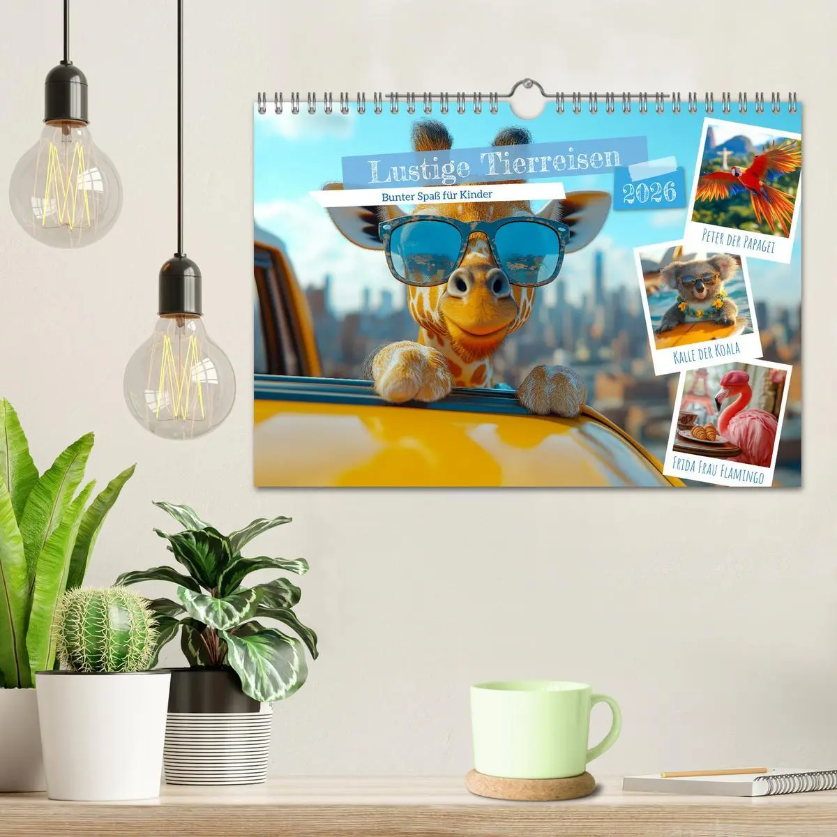 Bild: 9783516617337 | Lustige Tierreisen - Bunter Spaß für Kinder (Wandkalender 2026 DIN...