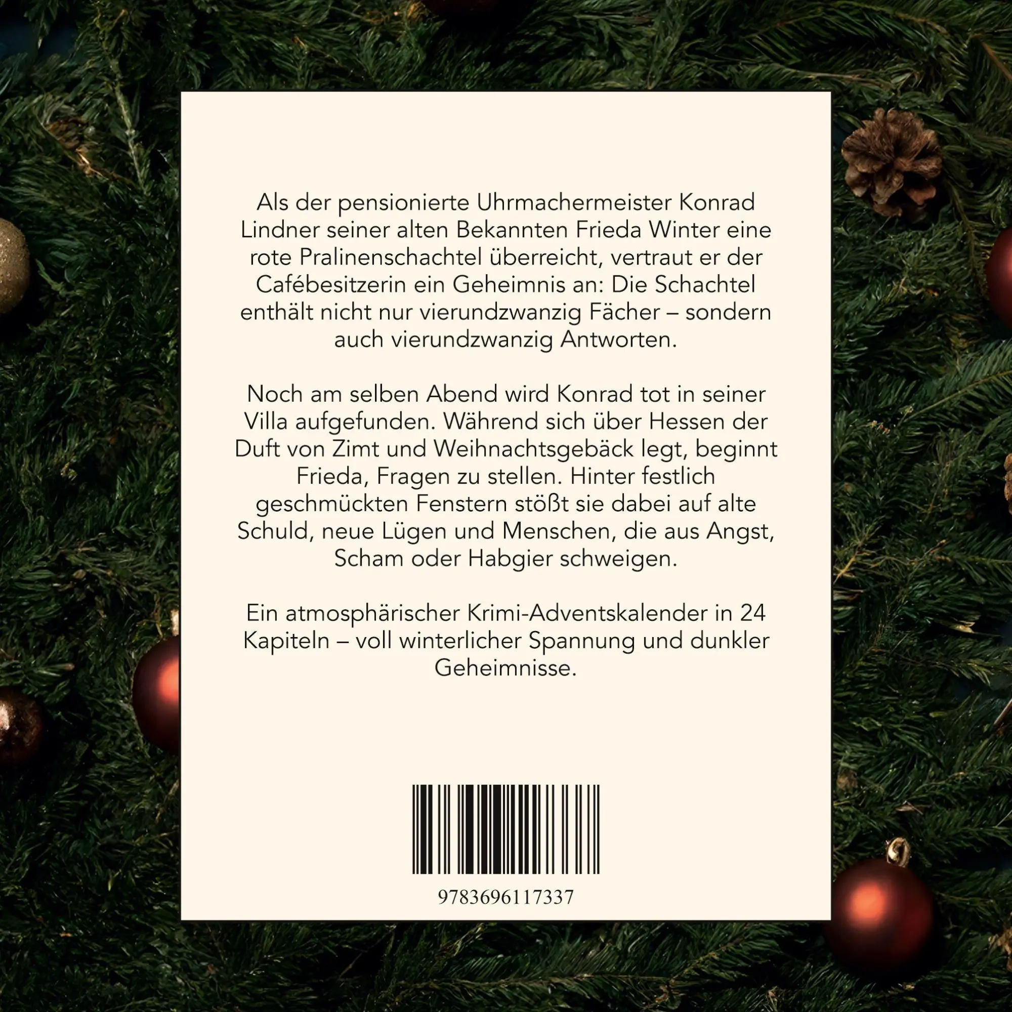 Rückseite: 9783696117337 | Mord in Hessen | Der Krimi-Adventskalender in 24 Akten | Sarah Schmidt