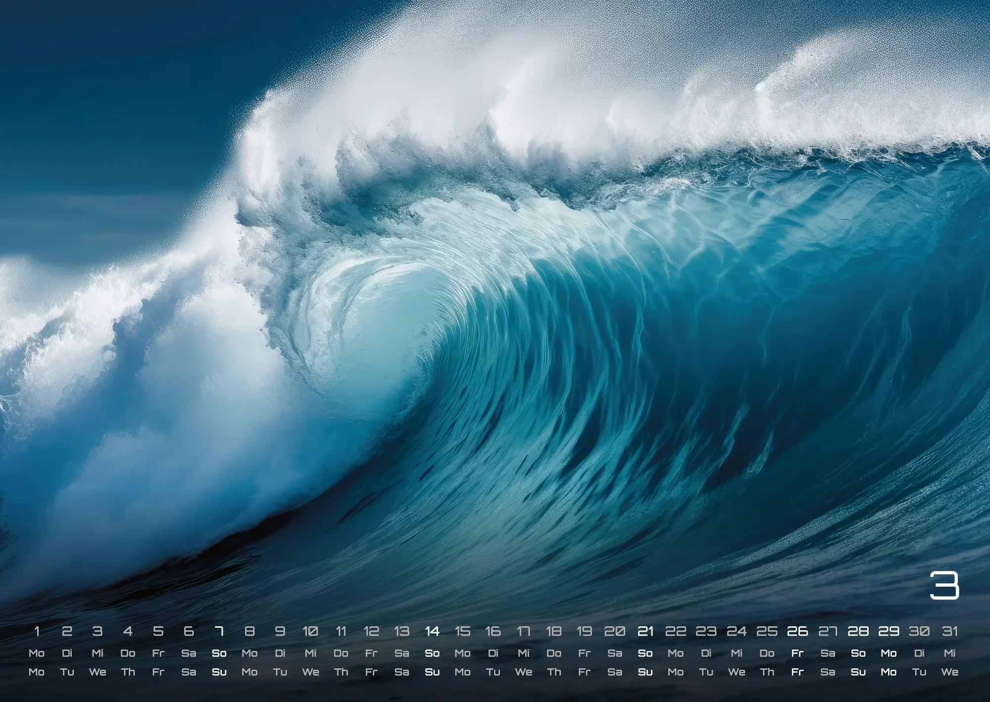 Bild: 9783986737337 | Meer - Im Rhythmus der Gezeiten! - 2027 - Kalender DIN A2 | de | 15 S.