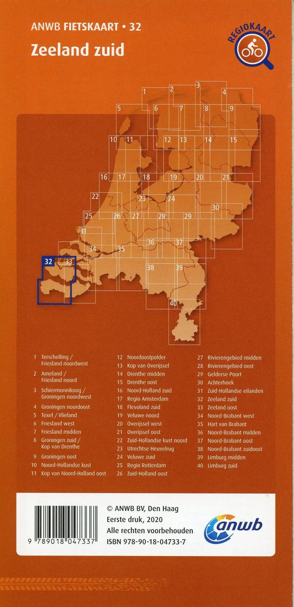 Bild: 9789018047337 | Zeeland zuid (Middelburg / Terneuzen) 1 : 66 000 | (Land-)Karte | 2023