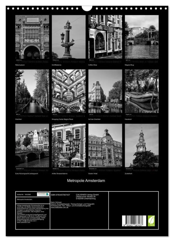Bild: 9783457067437 | Metropole Amsterdam (Wandkalender 2025 DIN A3 hoch), CALVENDO...