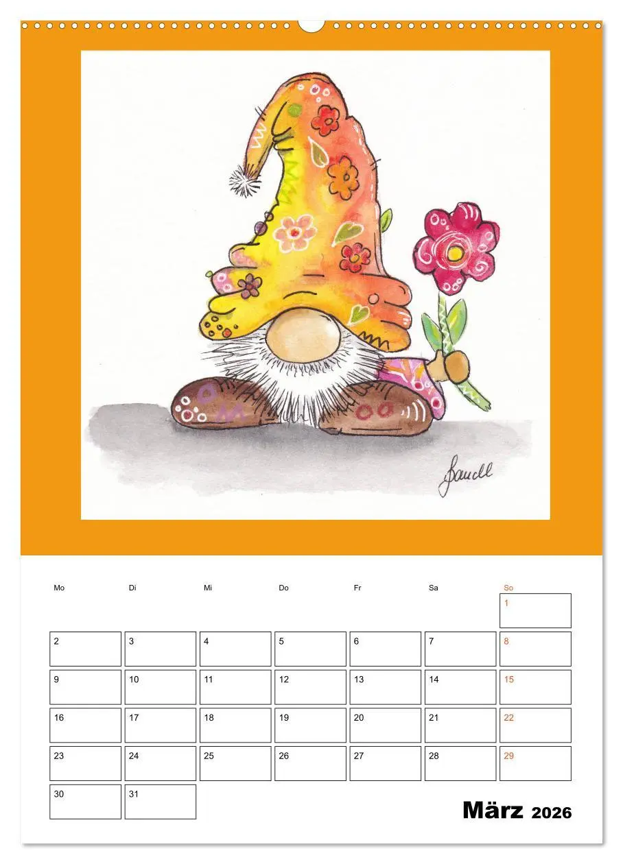 Bild: 9783516397437 | WichtelParade (Wandkalender 2026 DIN A2 hoch), CALVENDO Monatskalender