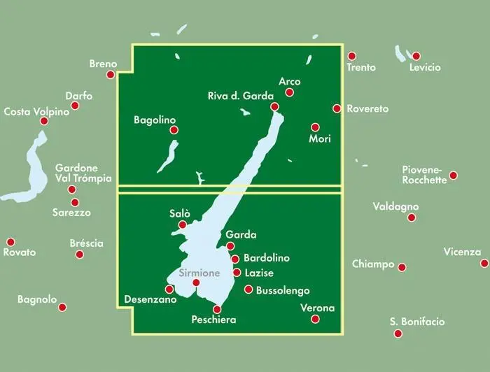 Bild: 9783707917437 | Gardasee, Autokarte 1:50.000 | freytag &amp; berndt | (Land-)Karte | 2018