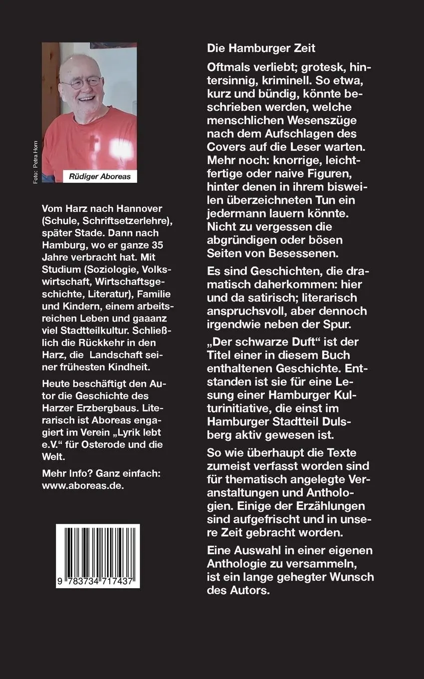 Rückseite: 9783734717437 | Der schwarze Duft | Rüdiger Aboreas | Taschenbuch | 254 S. | Deutsch