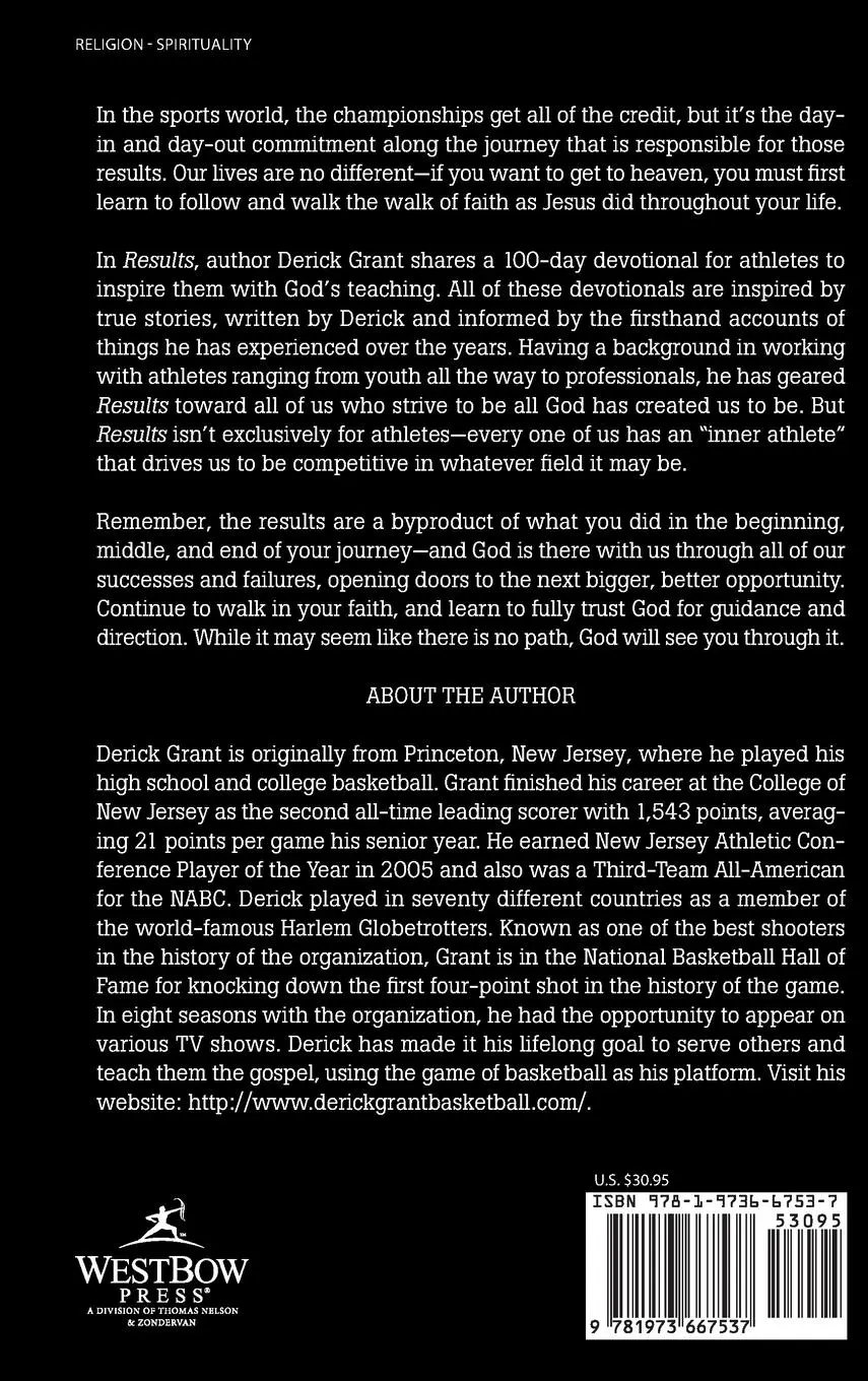 Rückseite: 9781973667537 | Results | An Athlete's Devotional | Derick Grant | Buch | Gebunden