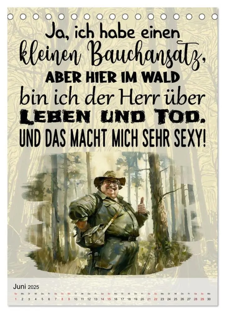 Bild: 9783457127537 | Jägersprüche (Tischkalender 2025 DIN A5 hoch), CALVENDO Monatskalender