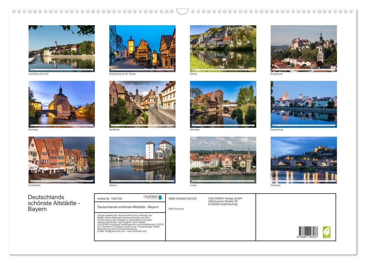 Bild: 9783457297537 | Deutschlands schönste Altstädte - Bayern (Wandkalender 2026 DIN A2...
