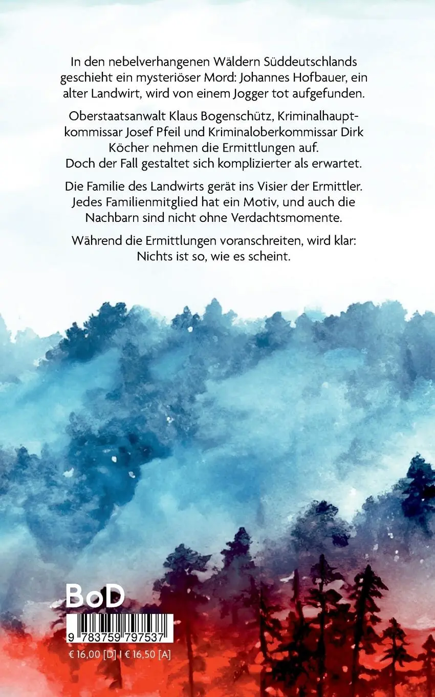 Rückseite: 9783759797537 | Mörderisches Waldsterben | Spannender Regionalkrimi mit Nervenkitzel