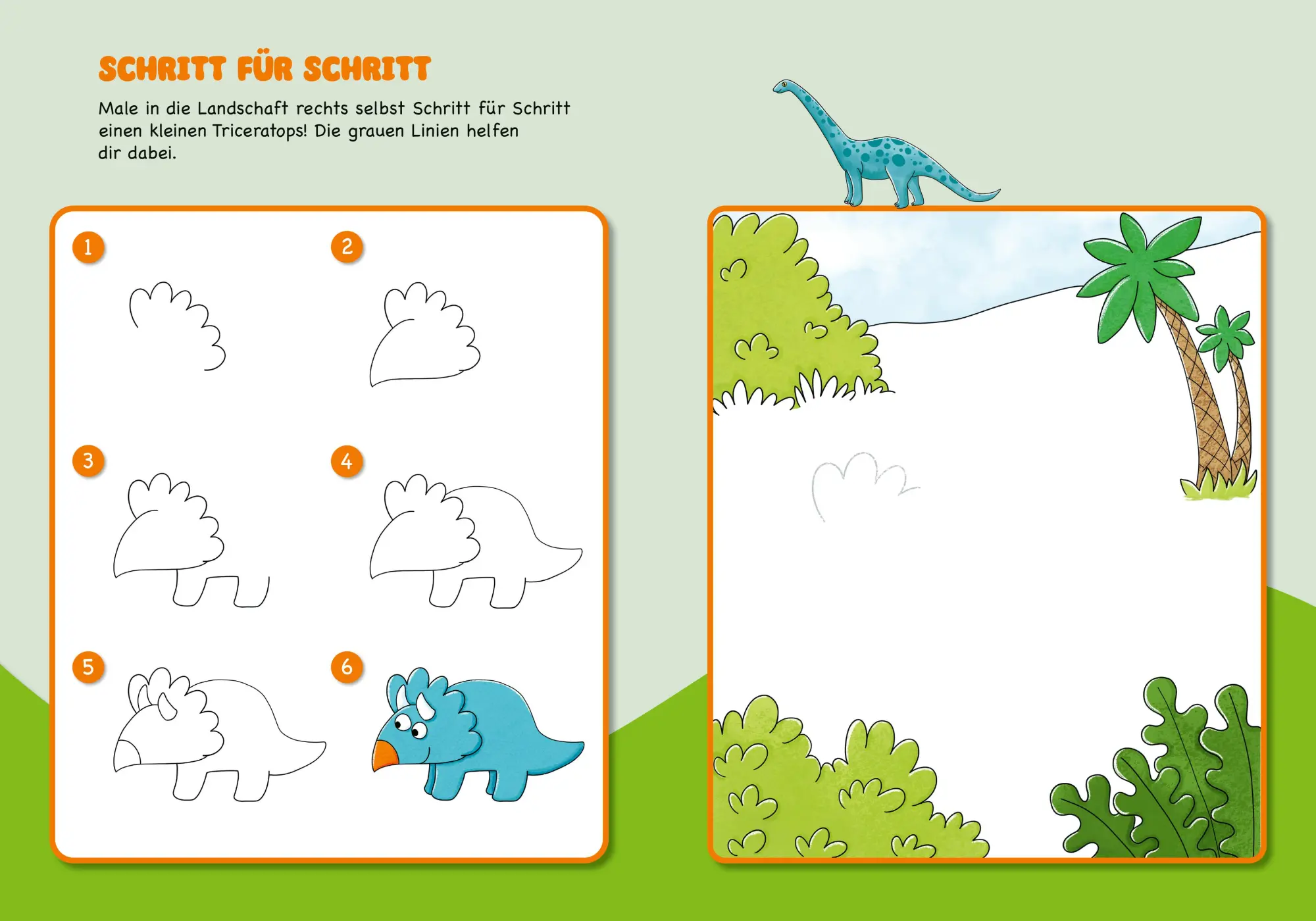 Bild: 9783788647537 | Malen und Rätseln für Kindergartenkinder. Dinosaurier | Schwendemann