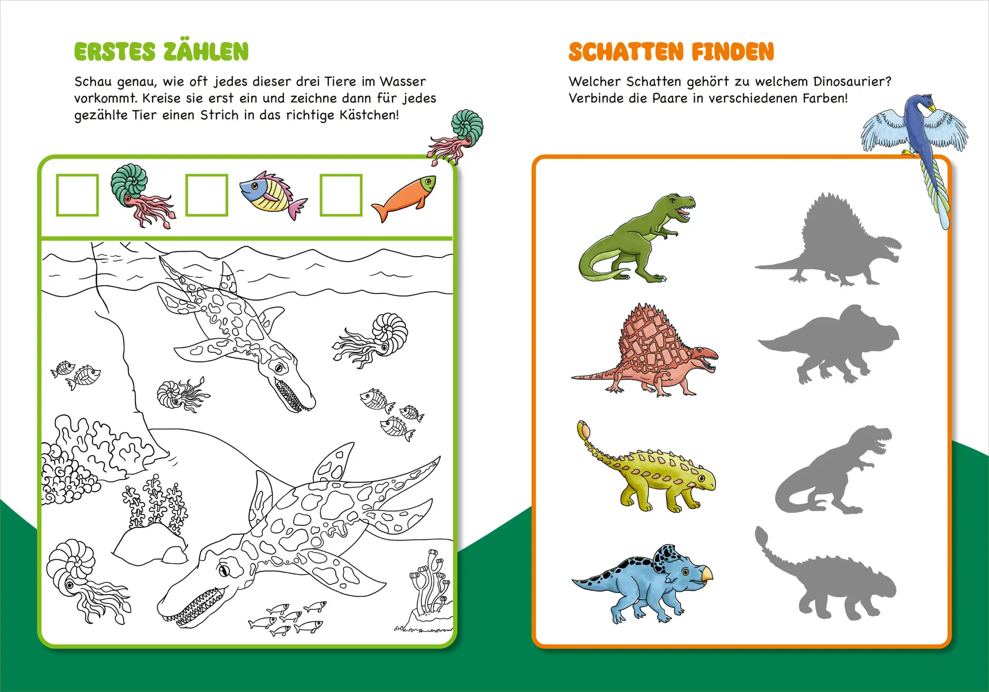 Bild: 9783788647537 | Malen und Rätseln für Kindergartenkinder. Dinosaurier | Schwendemann