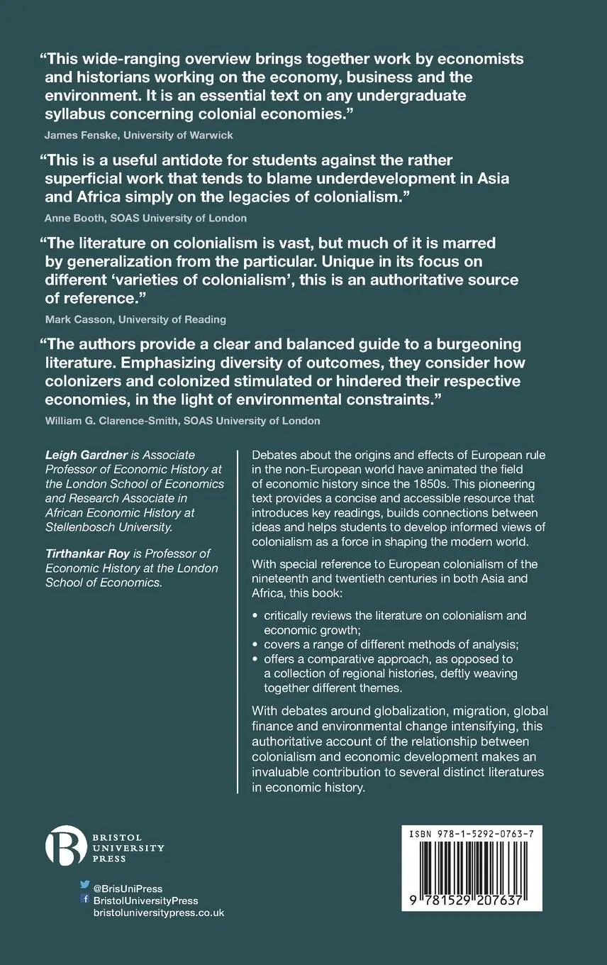 Rückseite: 9781529207637 | The Economic History of Colonialism | Leigh Gardner (u. a.) | Buch
