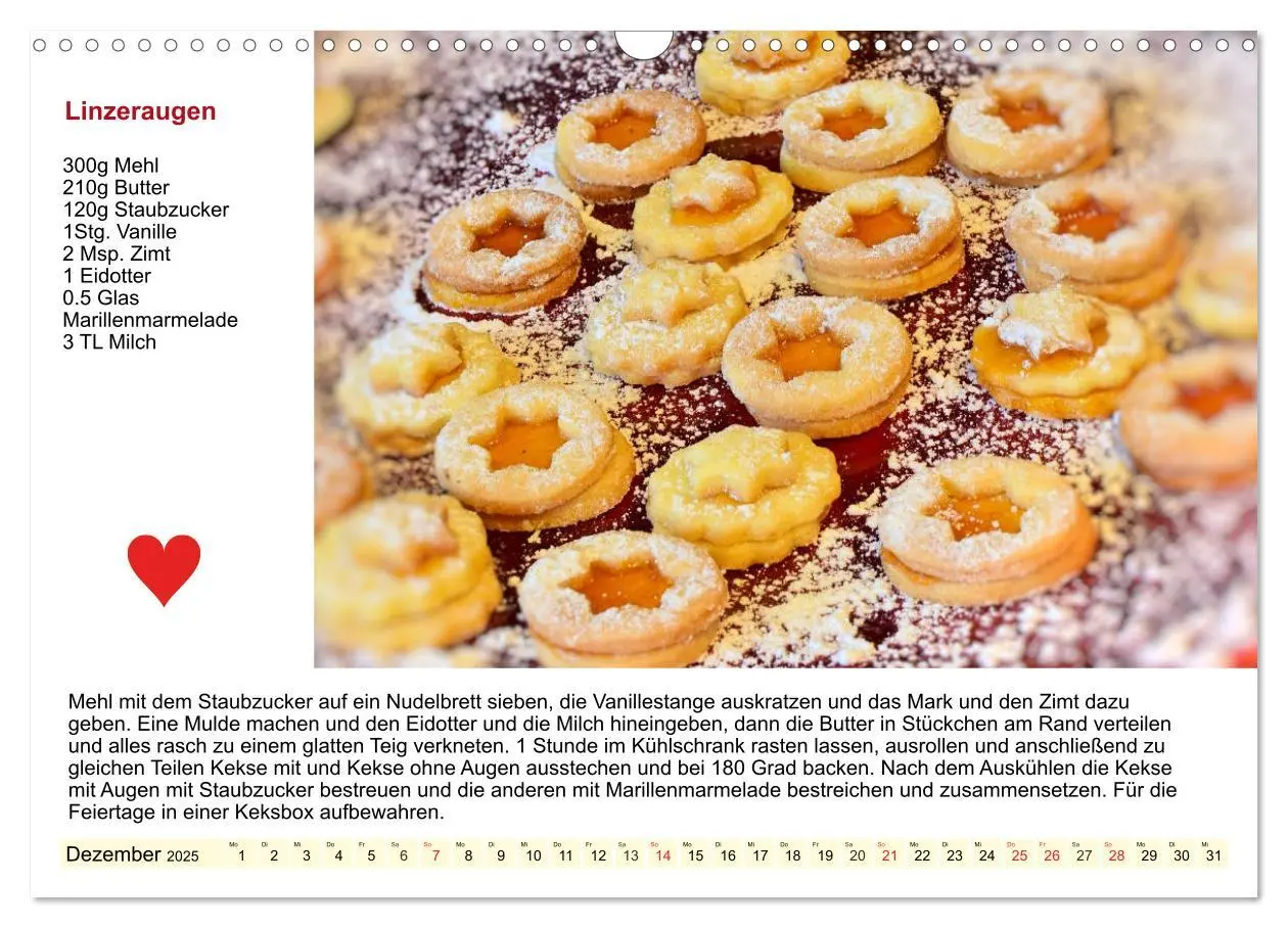 Bild: 9783435197637 | Delikates Österreich. Küchenkalender mit den klassischen Süßspeisen...