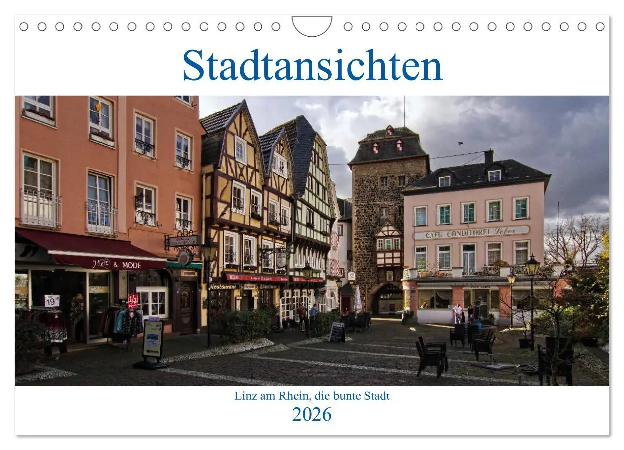 Cover: 9783457807637 | Stadtansichten, Linz am Rhein die bunte Stadt (Wandkalender 2026...