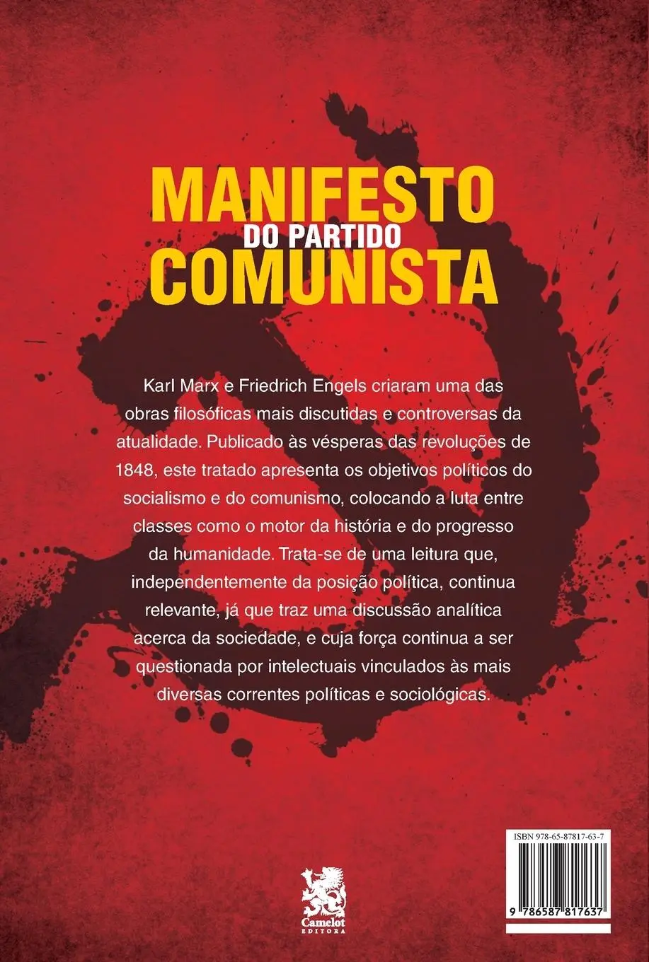 Rückseite: 9786587817637 | Manifesto do Partido Comunista - Karl Marx e Friedrich Engels | Marx