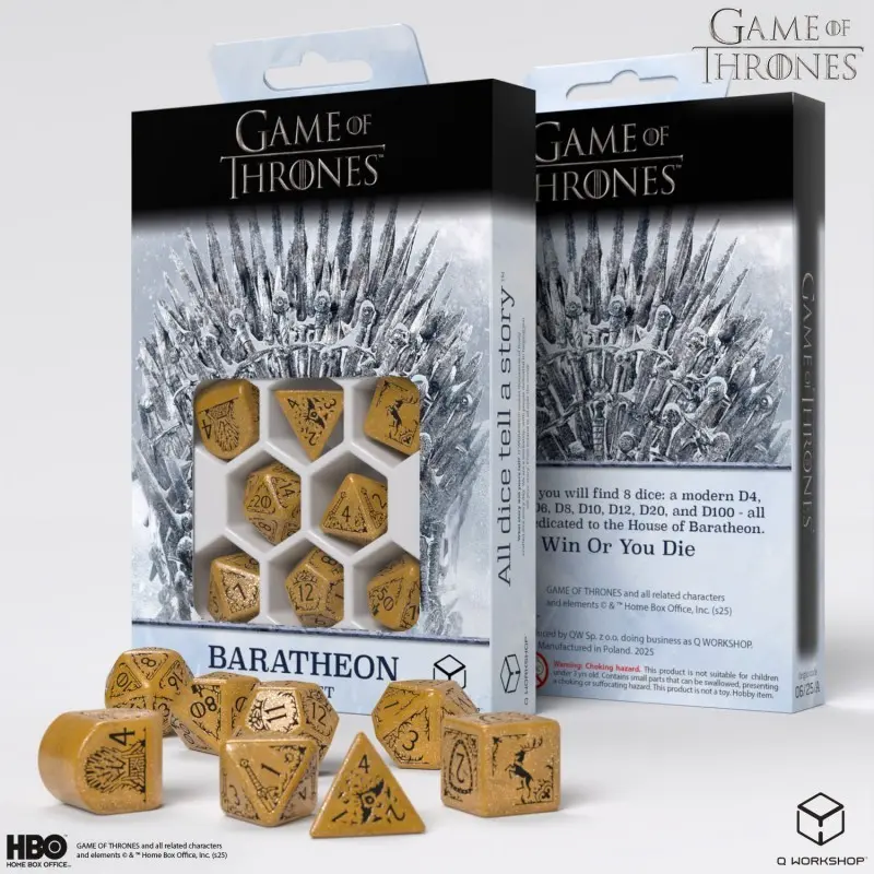 Cover: 5907699497737 | Game of Thrones. Baratheon Dice Set. | Game of Thrones | 2025