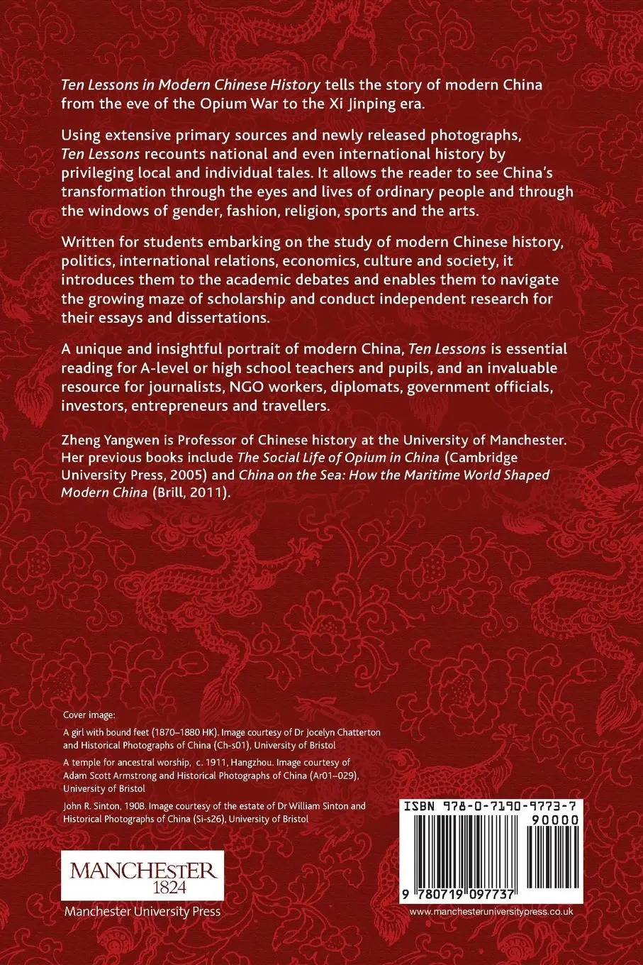 Rückseite: 9780719097737 | Ten Lessons in Modern Chinese History | Yangwen Zheng | Taschenbuch