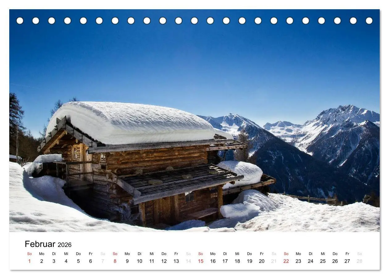 Bild: 9783457967737 | Almen im Ultental (Tischkalender 2026 DIN A5 quer), CALVENDO...