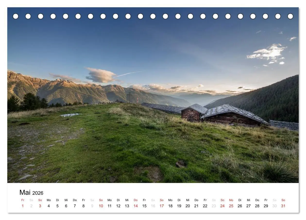 Bild: 9783457967737 | Almen im Ultental (Tischkalender 2026 DIN A5 quer), CALVENDO...
