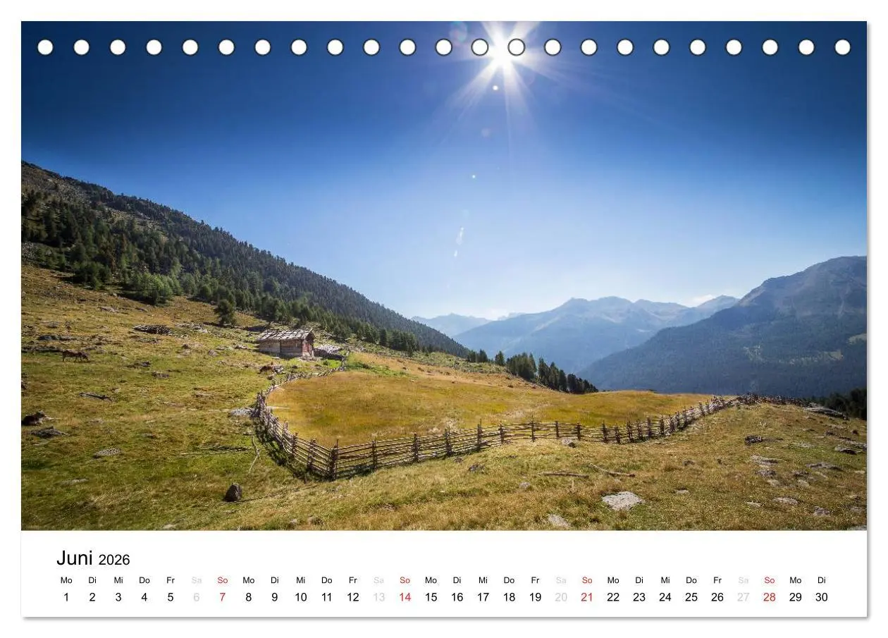 Bild: 9783457967737 | Almen im Ultental (Tischkalender 2026 DIN A5 quer), CALVENDO...