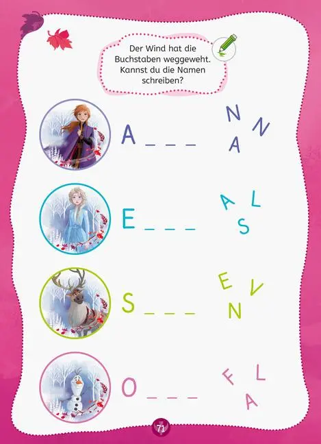 Bild: 9783473497737 | Disney Die Eiskönigin 2 - Mein Vorschulblock: Lesen und Schreiben