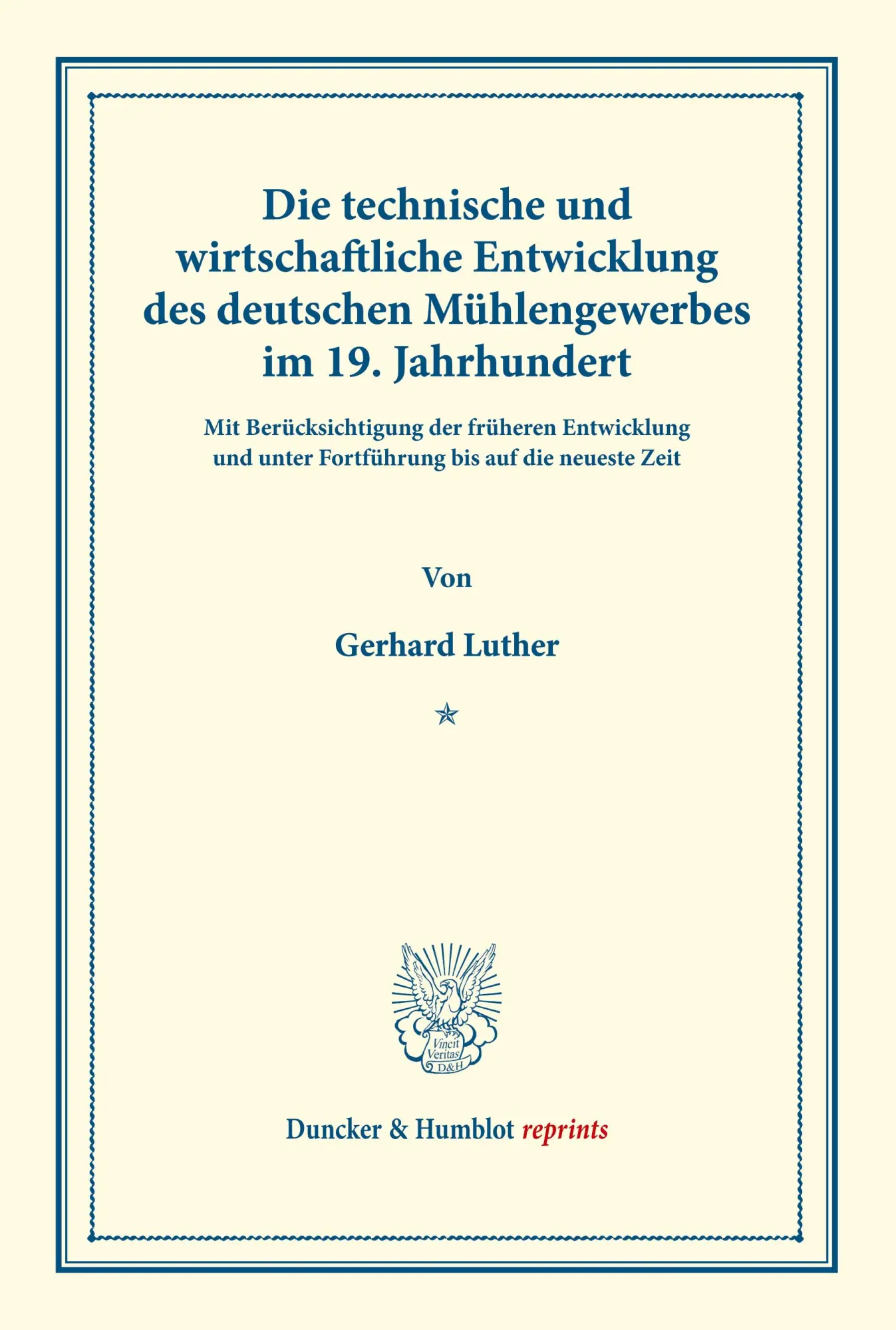 Cover: 9783428177837 | Die technische und wirtschaftliche Entwicklung des deutschen...