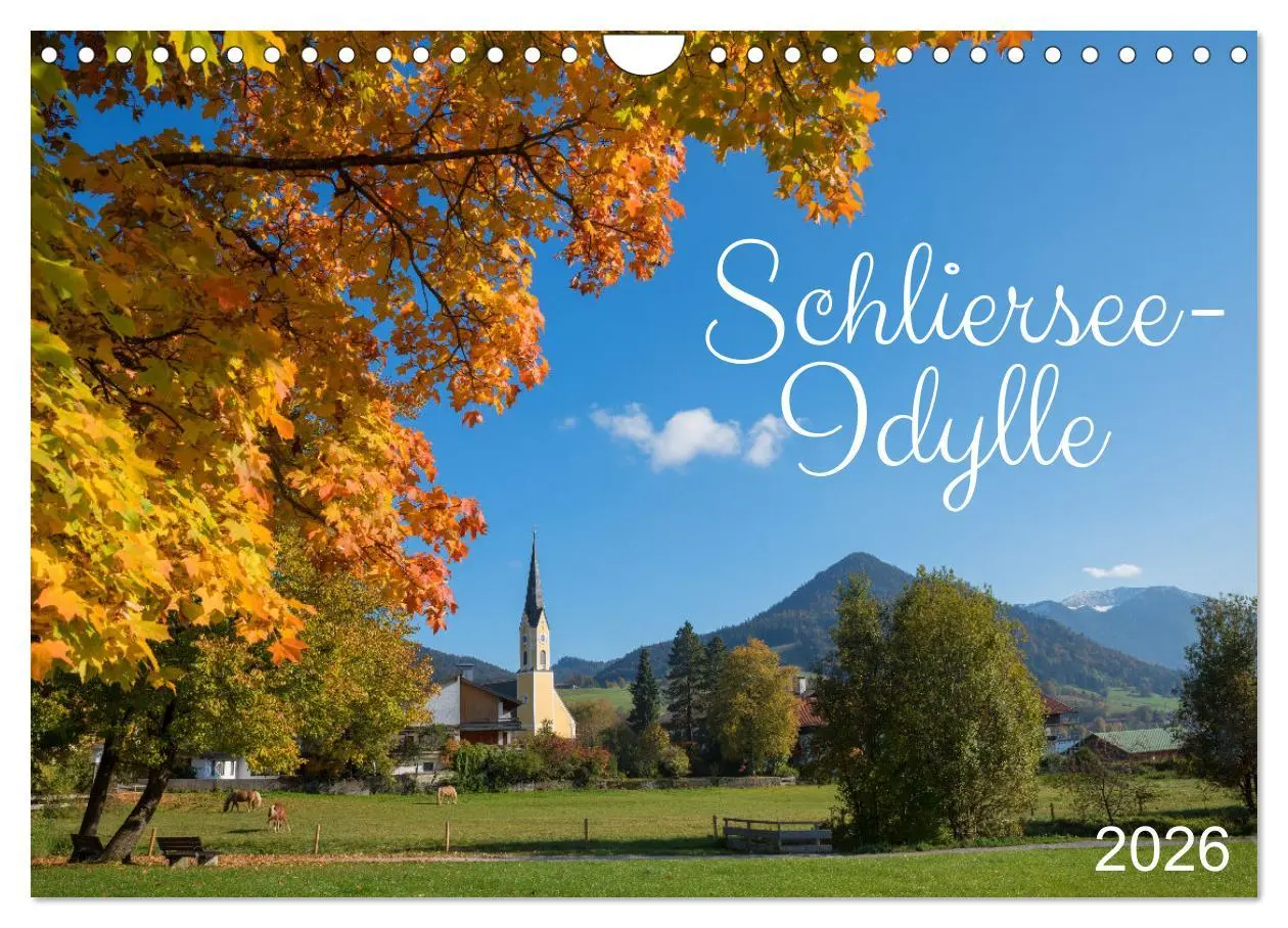 Cover: 9783457267837 | Schliersee-Idylle (Wandkalender 2026 DIN A4 quer), CALVENDO...