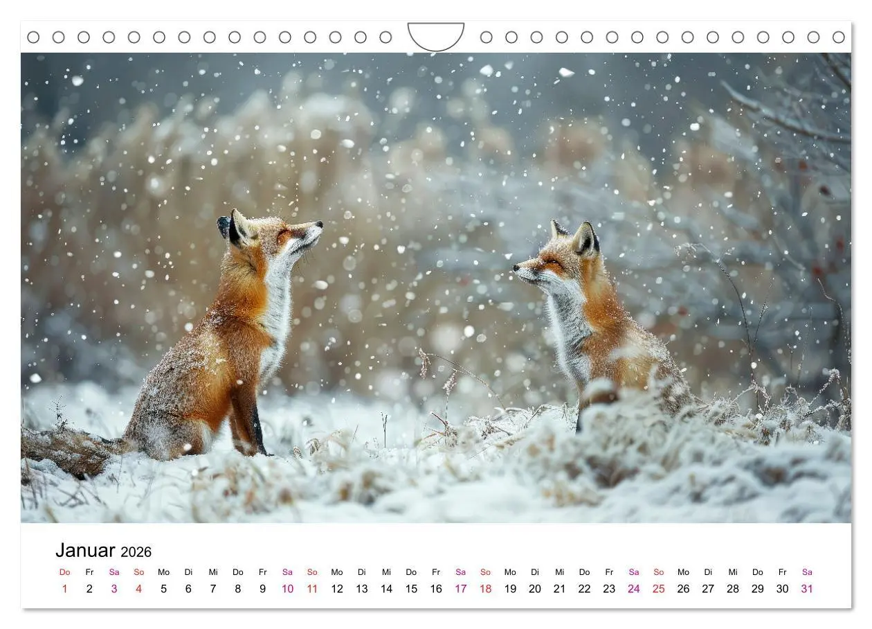 Bild: 9783457337837 | Fuchs - schöne Momente (Wandkalender 2026 DIN A4 quer), CALVENDO...