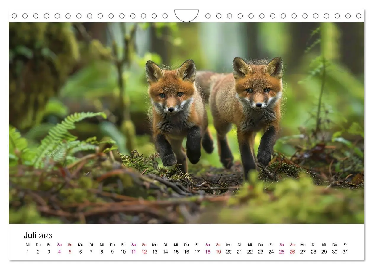 Bild: 9783457337837 | Fuchs - schöne Momente (Wandkalender 2026 DIN A4 quer), CALVENDO...