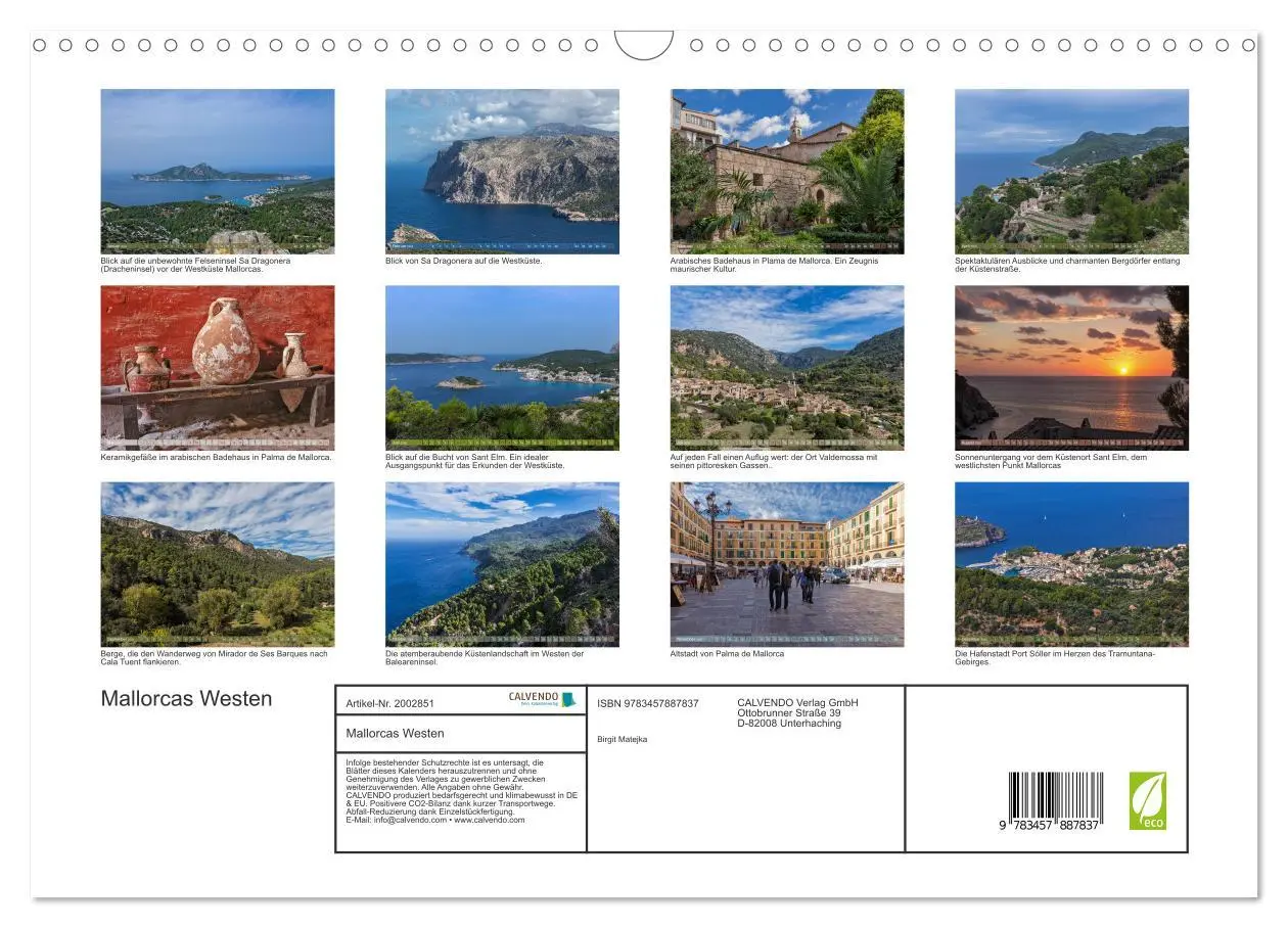 Bild: 9783457887837 | Mallorcas Westen (Wandkalender 2026 DIN A3 quer), CALVENDO...