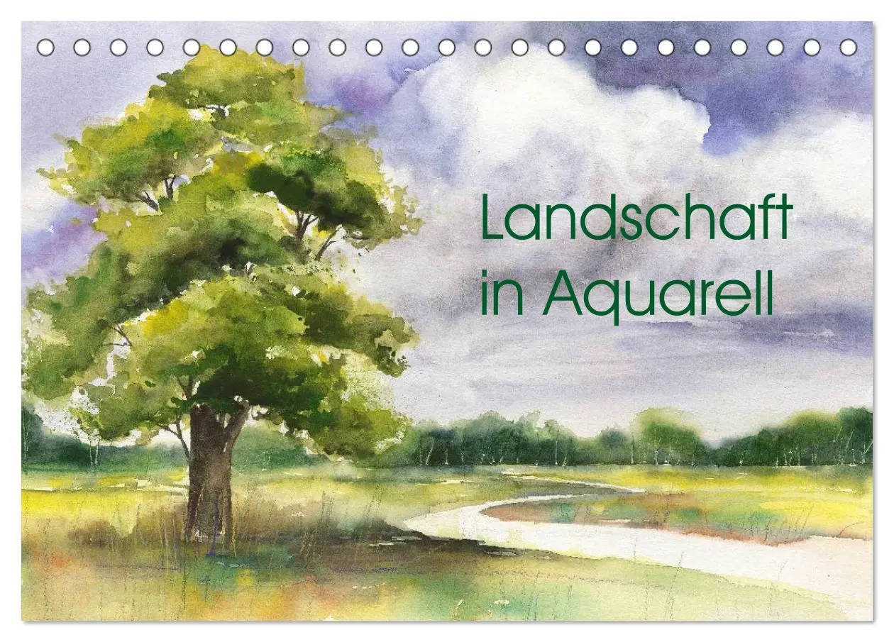 Cover: 9783457957837 | Landschaft in Aquarell (Tischkalender 2026 DIN A5 quer), CALVENDO...