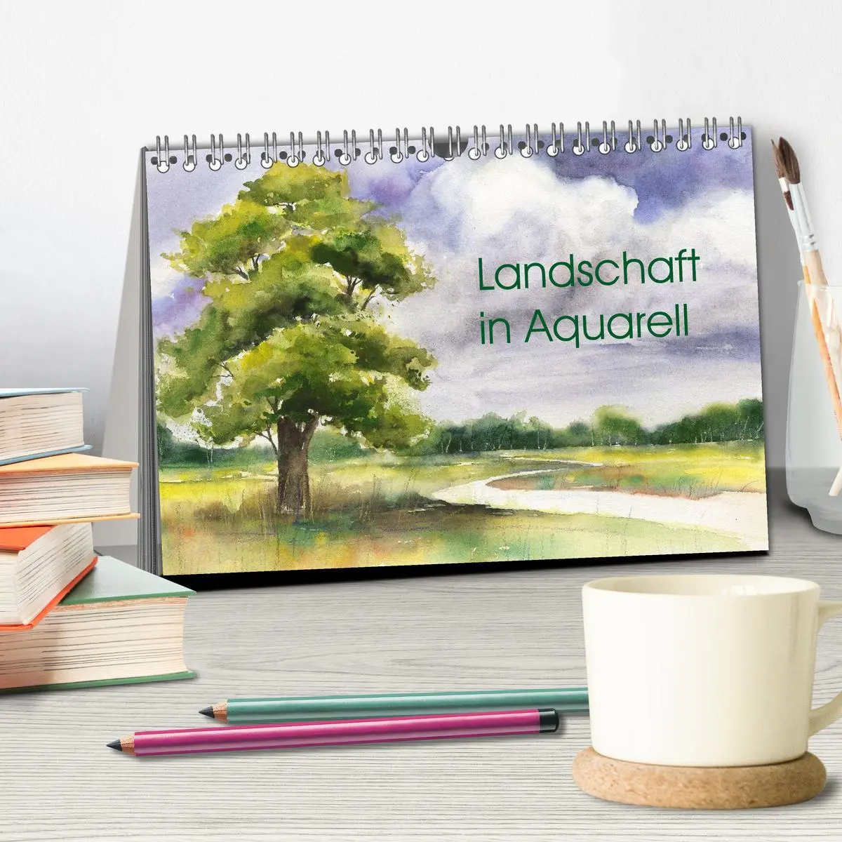 Bild: 9783457957837 | Landschaft in Aquarell (Tischkalender 2026 DIN A5 quer), CALVENDO...
