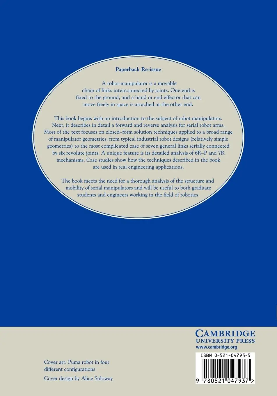 Rückseite: 9780521047937 | Kinematic Analysis of Robot Manipulators | Carl D. III Crane (u. a.)