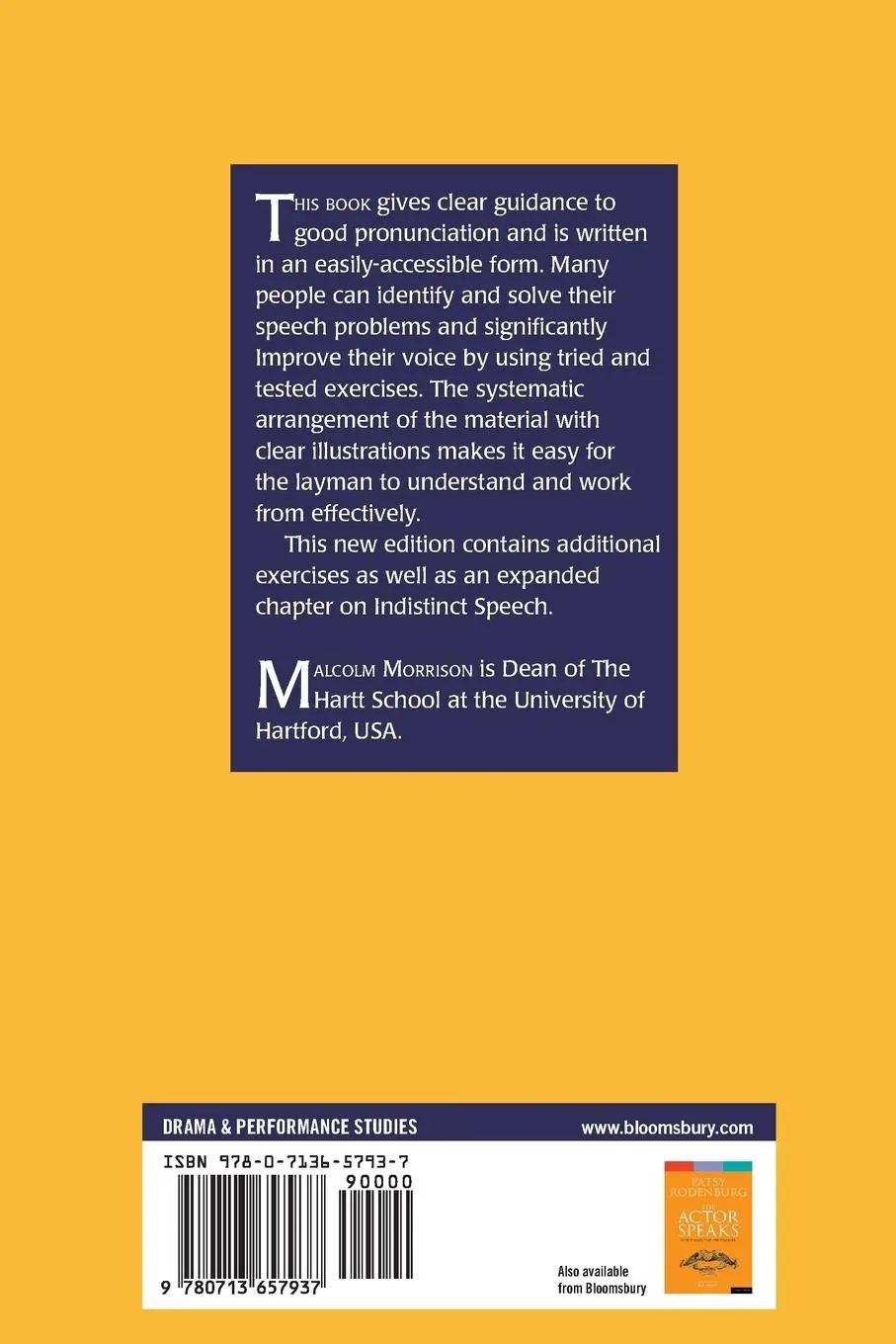 Rückseite: 9780713657937 | Clear Speech | Malcolm Morrison | Taschenbuch | Englisch | 2001