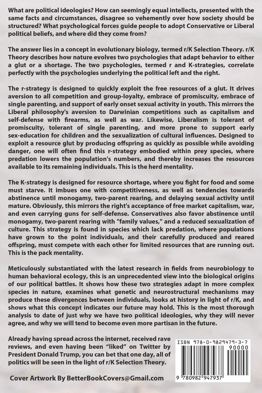Rückseite: 9780982947937 | The Evolutionary Psychology Behind Politics | Anonymous Conservative