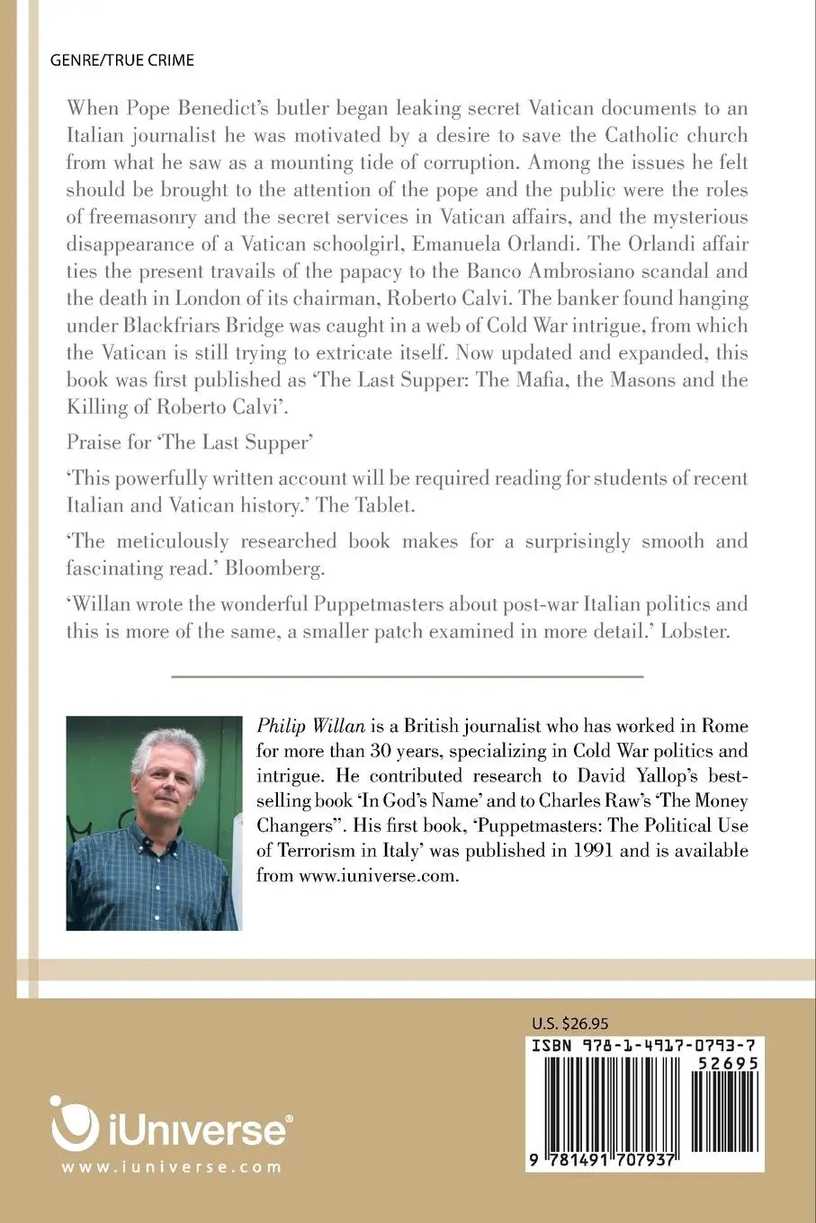 Rückseite: 9781491707937 | The Vatican at War | From Blackfriars Bridge to Buenos Aires | Willan