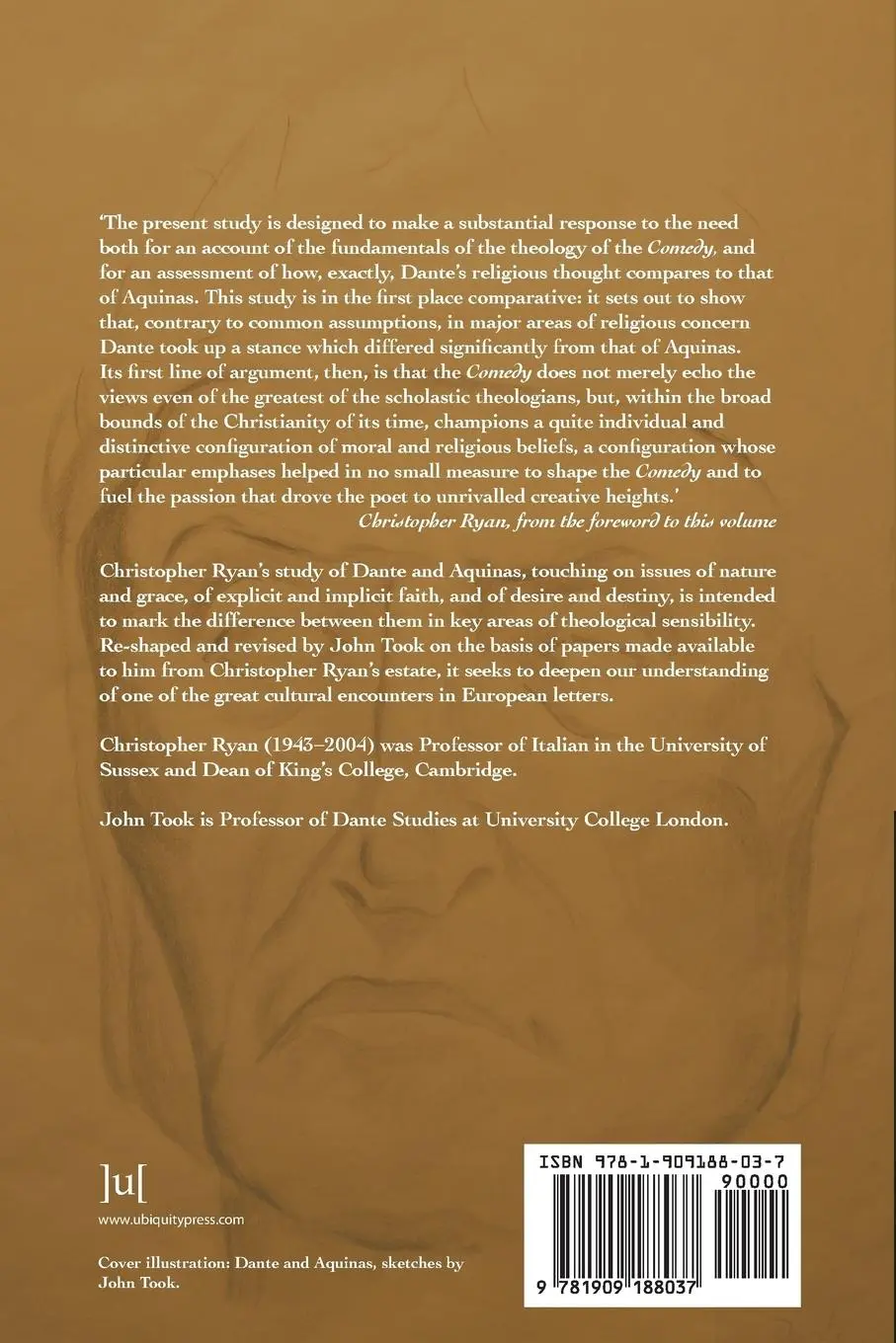 Rückseite: 9781909188037 | Dante and Aquinas | A Study of Nature and Grace in the Comedy | Ryan