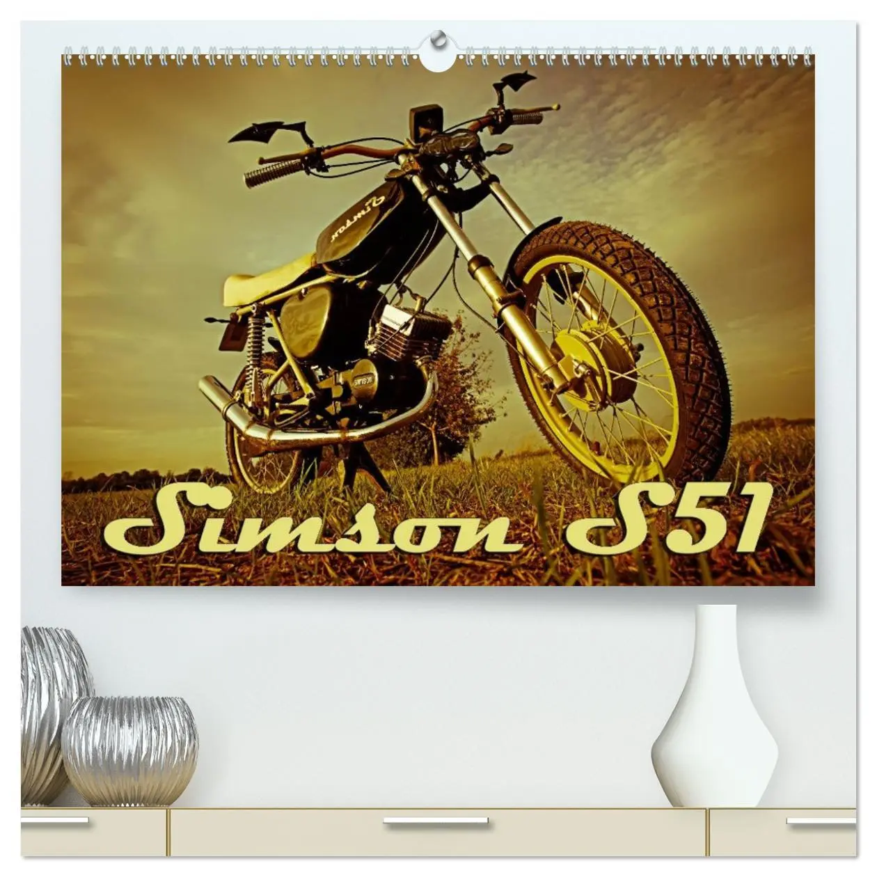 Cover: 9783516098037 | Simson S51 (hochwertiger Premium Wandkalender 2026 DIN A2 quer),...