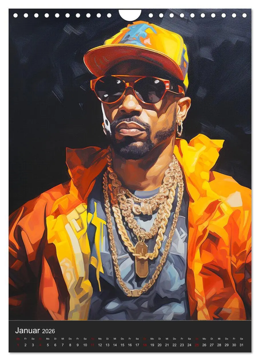 Bild: 9783516308037 | Rap Kings. Paintings im Streetwear-Charme (Wandkalender 2026 DIN A4...