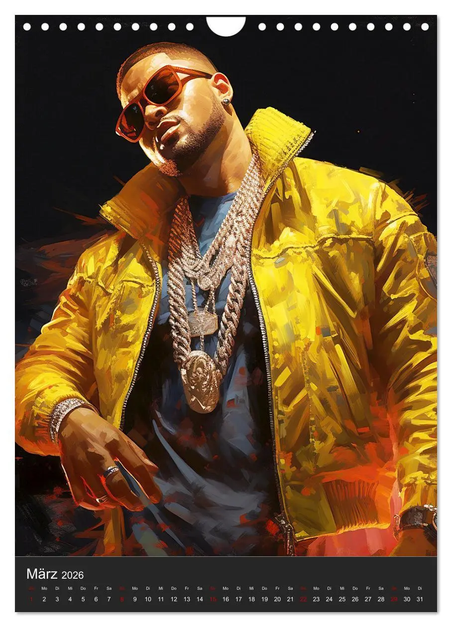 Bild: 9783516308037 | Rap Kings. Paintings im Streetwear-Charme (Wandkalender 2026 DIN A4...