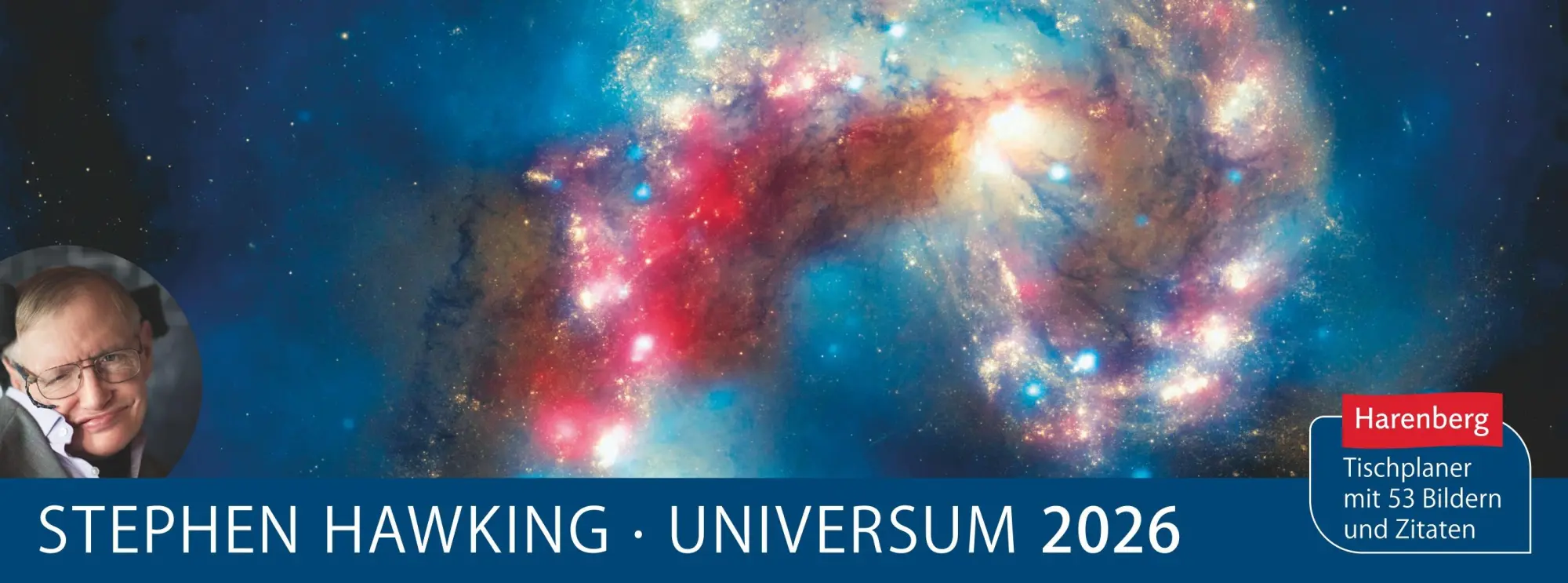 Cover: 9783840038037 | Stephen Hawking Universum Premium-Tischplaner 2026 - Wochenkalender...